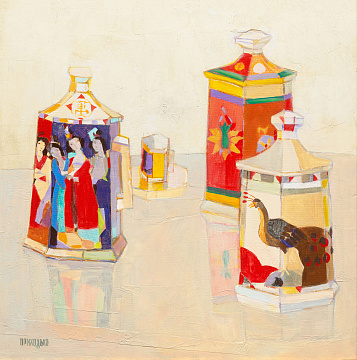 “Chinese Cups on a Pearlescent Background”, 2009