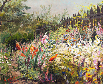 "Flowers in the Garden", 1955