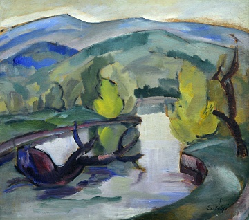"River in the mountains", 1930s