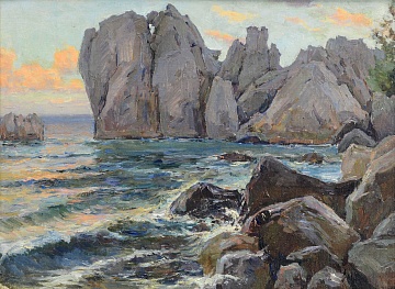 "Rocks in Gurzuf", 1949
