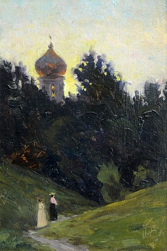 "A walk at sunset", 1905