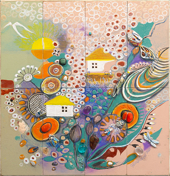 "Cherry orchard near the house", 2012