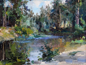 "Lake in Puscha-Vodytsia Forest", 1960