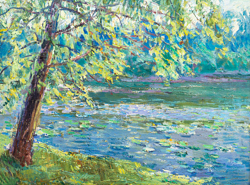 “Summer Pond with Water Lilies”, 1960